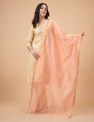 Office Wear Banarasi Dupatta Pink