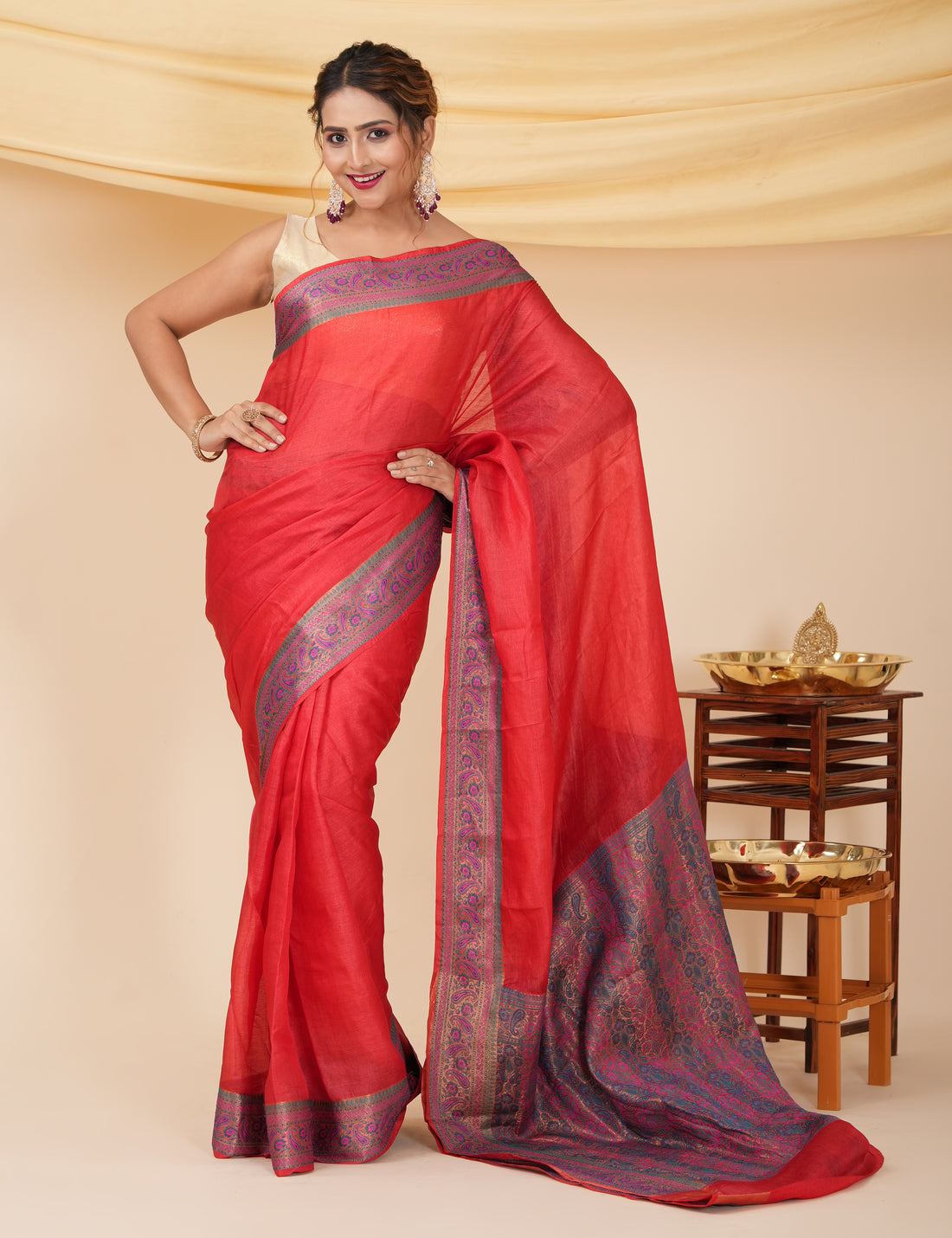 Pure Silk Wedding Wear Banarasi Saree - Red
