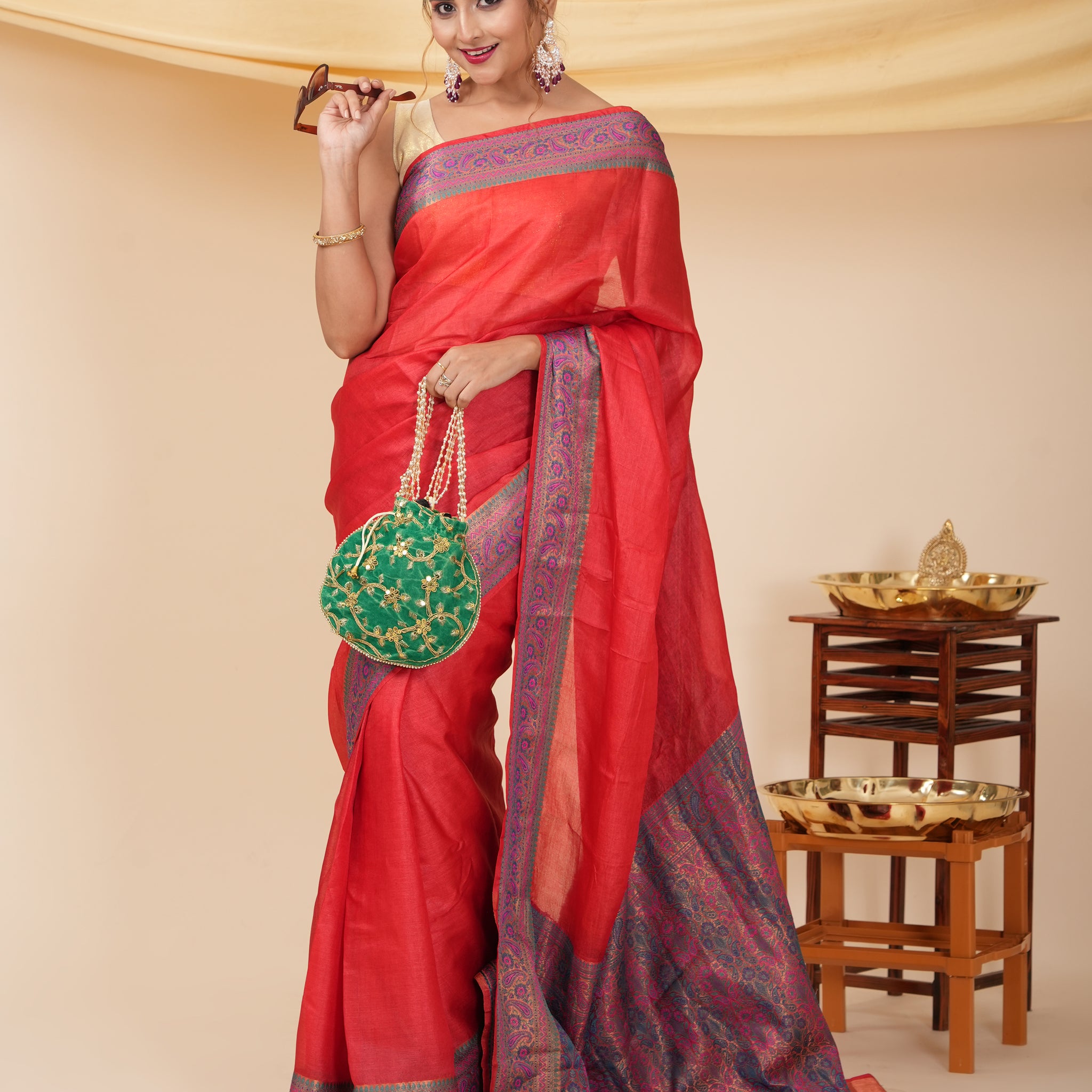 Pure Silk Wedding Wear Banarasi Saree - Red