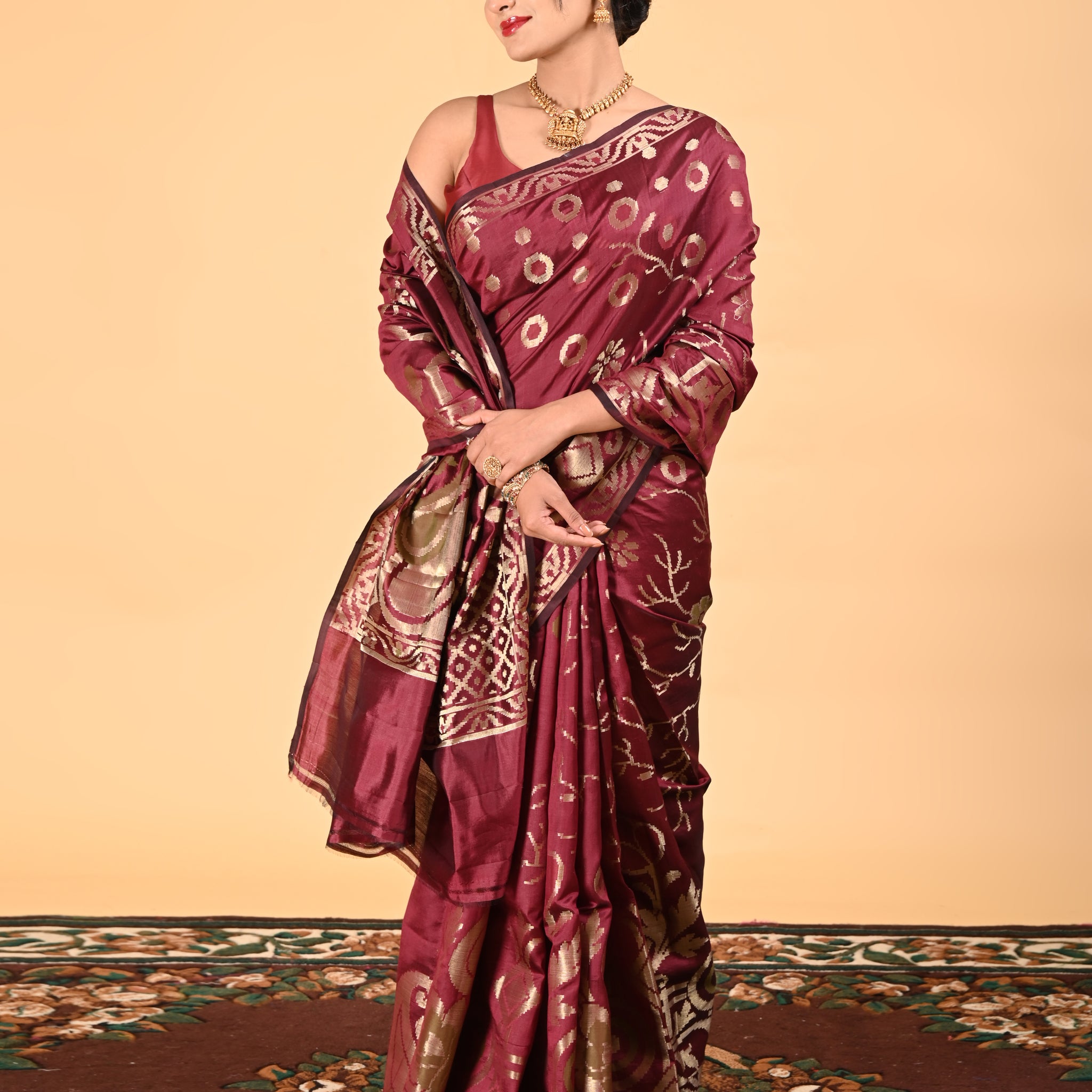 Pure Silk Wedding Wear Banarasi Saree - Wine